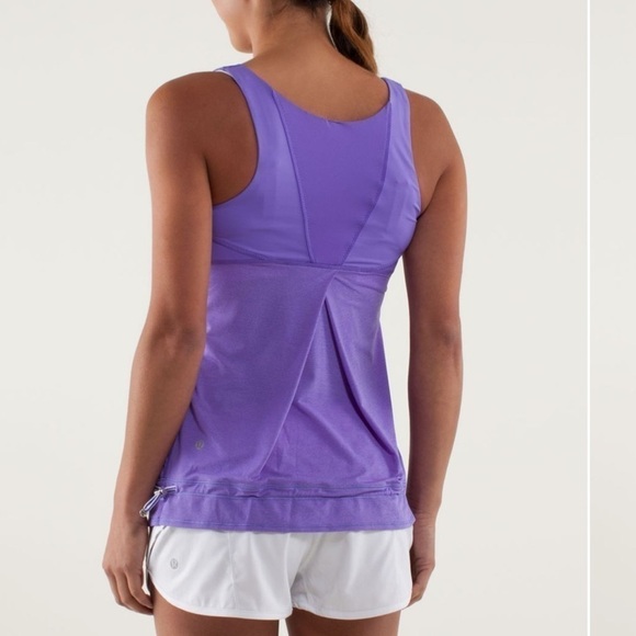 Lululemon Run Ta Ta Topper Tank Womens 8 Power Cinch Luxtreme Yoga Pilates - Picture 4 of 10